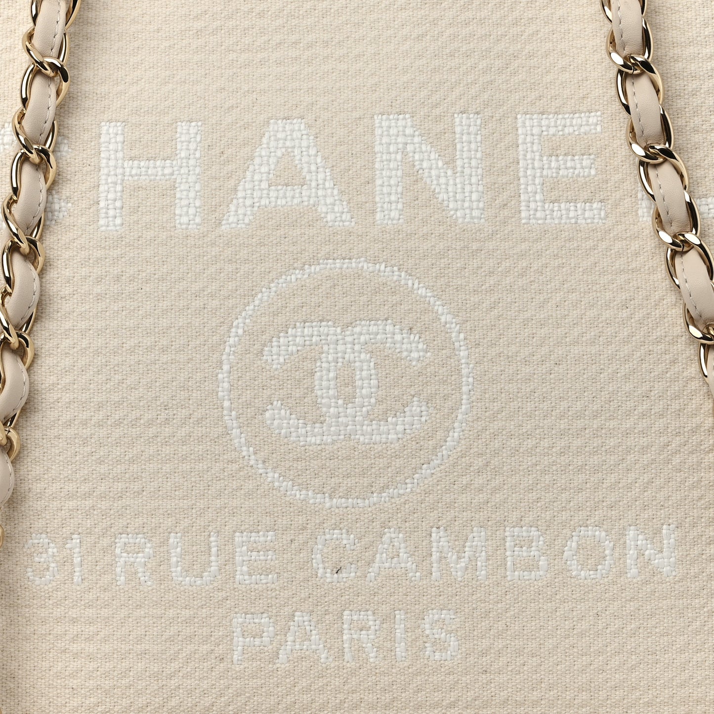 Mixed Fibers Medium Deauville Tote White