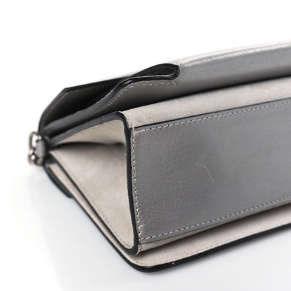 Givenchy Calfskin Suede Small GV3 Shoulder Bag Silver 7 of 8