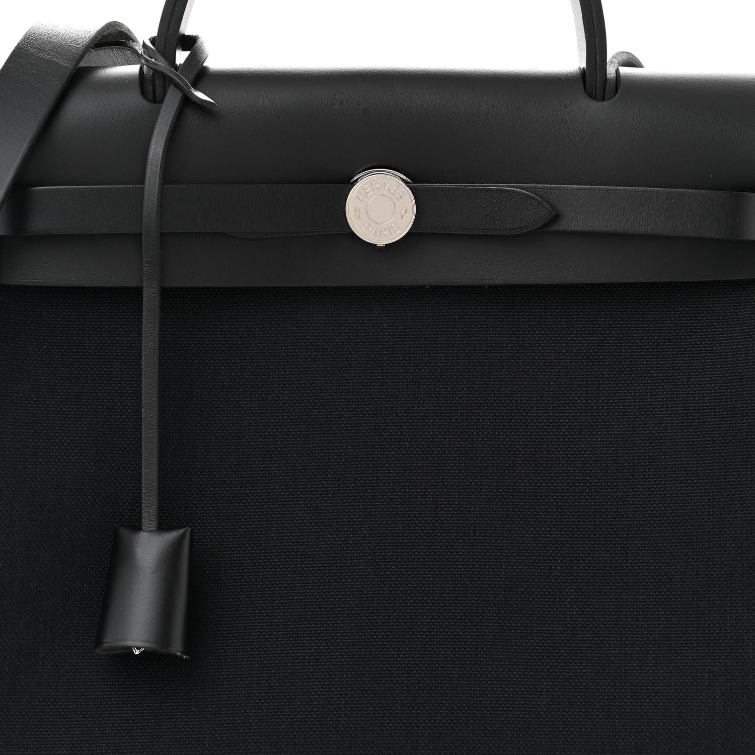 Hermes Military Toile Vache Hunter Herbag Zip PM 31 Black 9 of 12