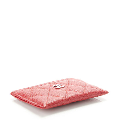 Chanel Caviar Quilted Card Holder Red 4 of 7