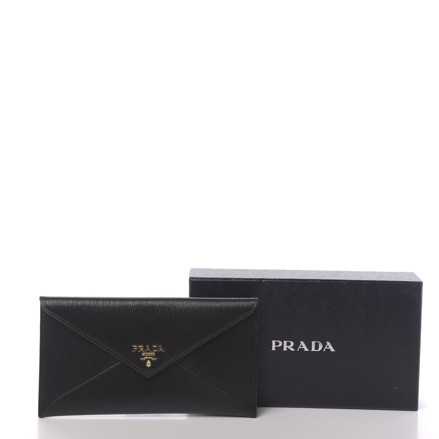 Prada Vitello Move Envelope Wallet Black 7 of 7