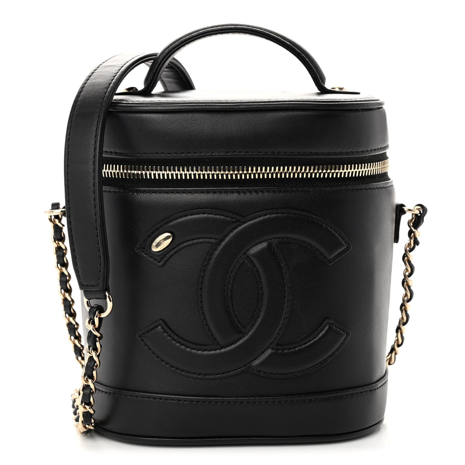 Chanel Lambskin Timeless Vanity Cosmetic Case Black 1 of 9