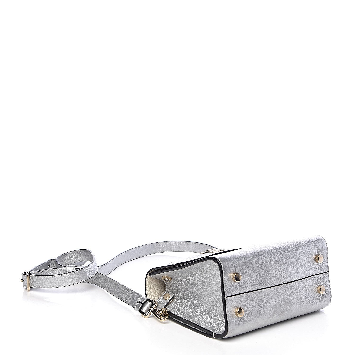 Christian Dior Metallic Grained Calfskin Mini Diorever Flap Silver 4 of 16
