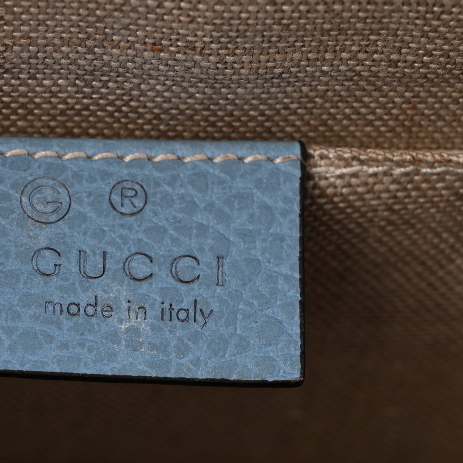 Gucci Dollar Calfskin Small Interlocking G Shoulder Bag Mineral Blue 6 of 11