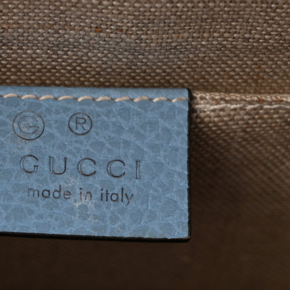 Gucci Dollar Calfskin Small Interlocking G Shoulder Bag Mineral Blue 6 of 11