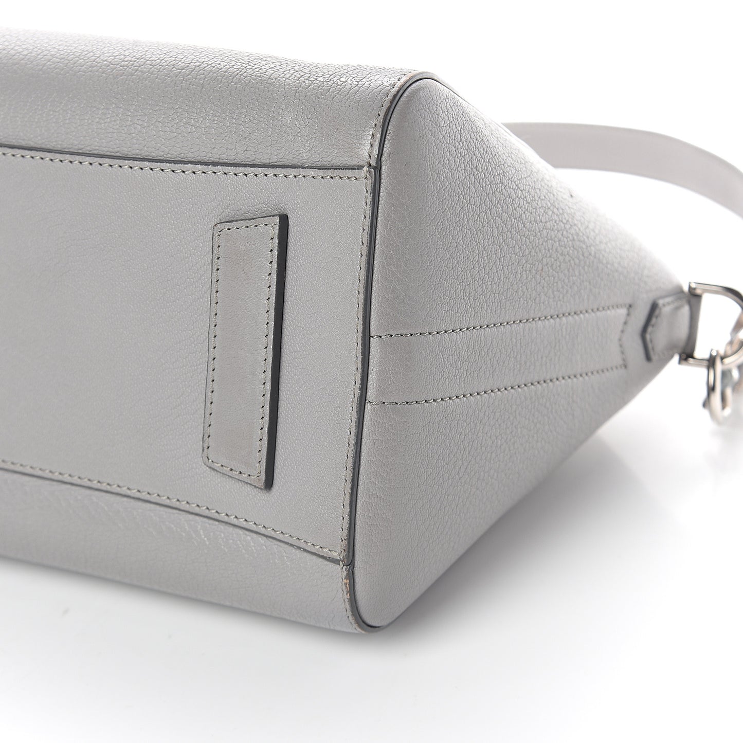 Sugar Goatskin Small Antigona Pearl Grey