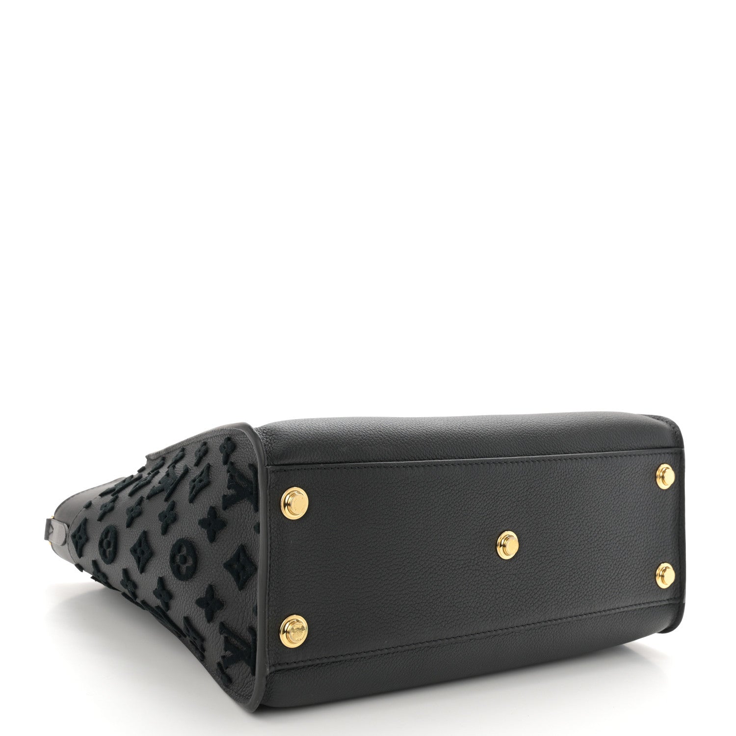 Louis Vuitton Calfskin Monogram Tufting On My Side Black 4 of 10