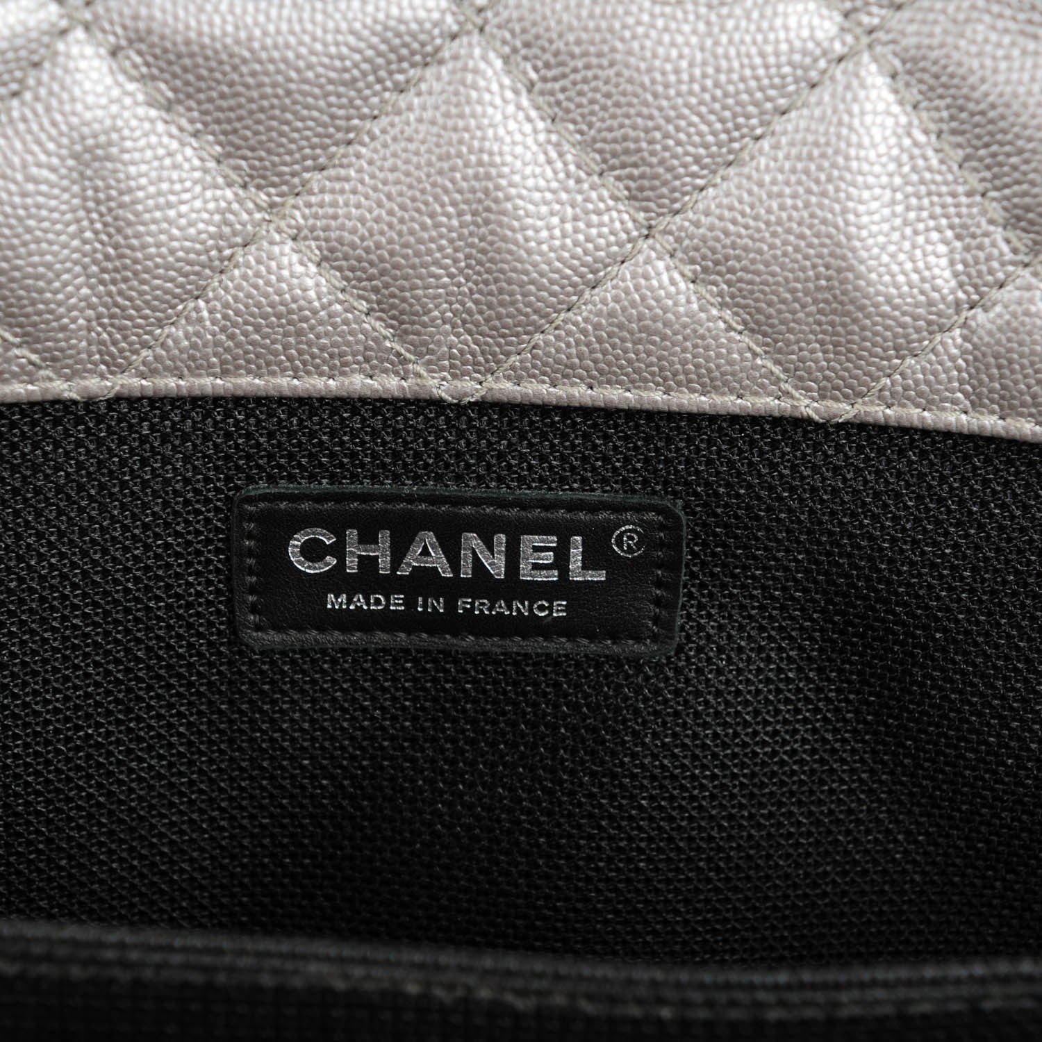 Chanel Calfskin XXL Travel Flap Bag Silver 6 of 7