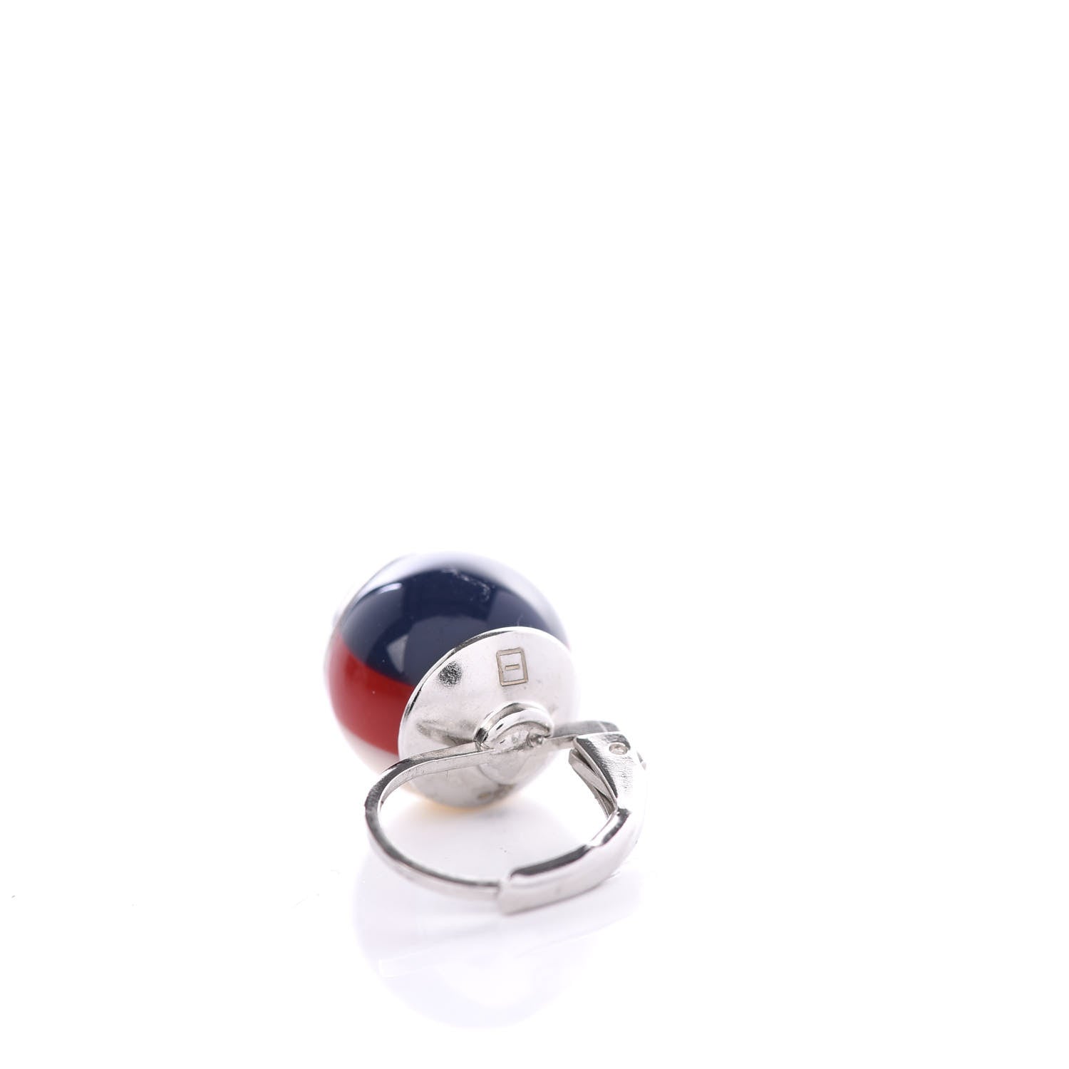 Gucci Resin Web Drop Earrings Blue Red 5 of 6