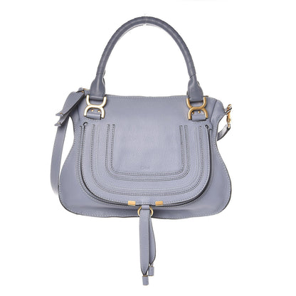 Chloe Calfskin Medium Marcie Satchel Washed Blue 1 of 9