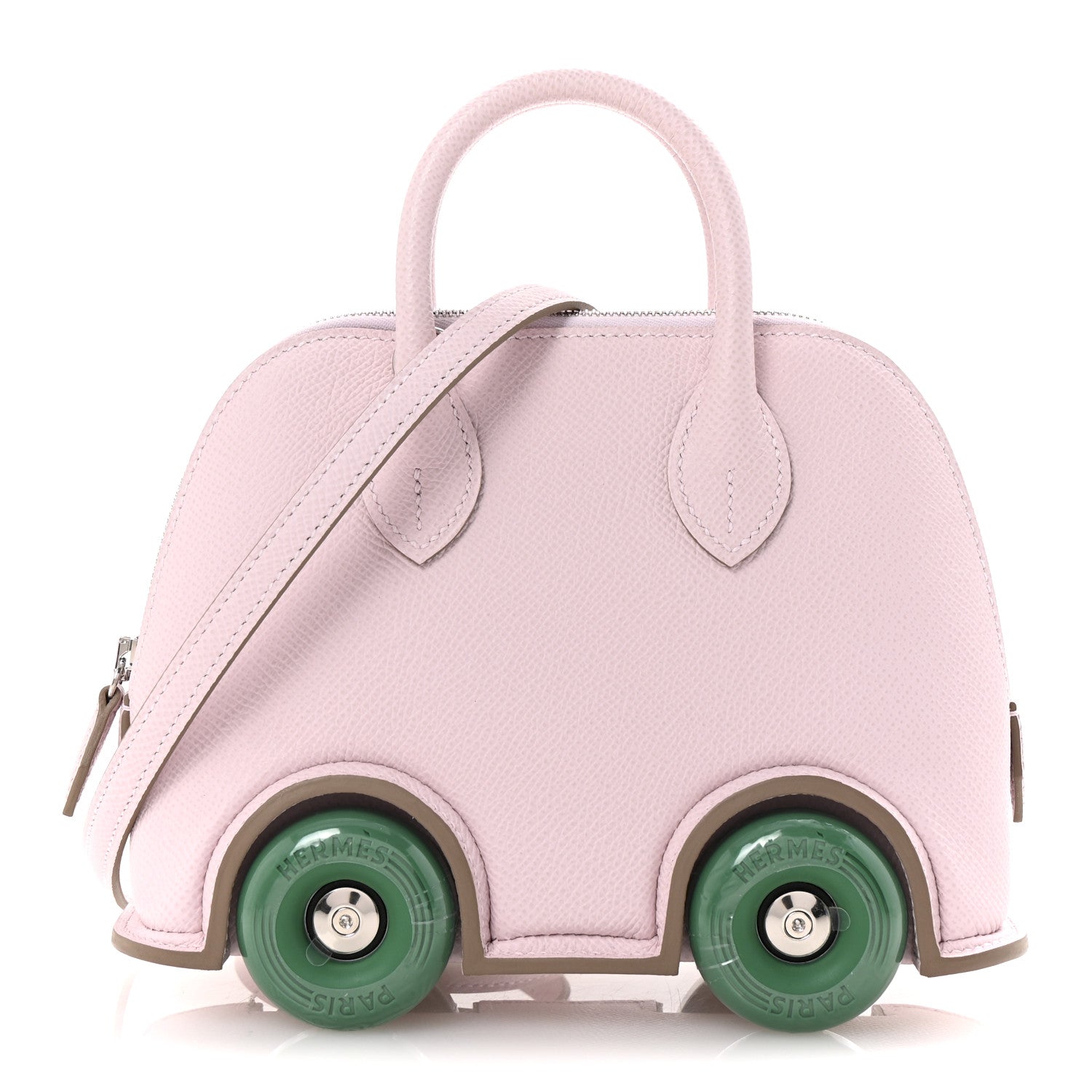 Hermes Epsom Mini 1923 Bolide On Wheels Mauve Pale Vert Vertigo 1 of 11
