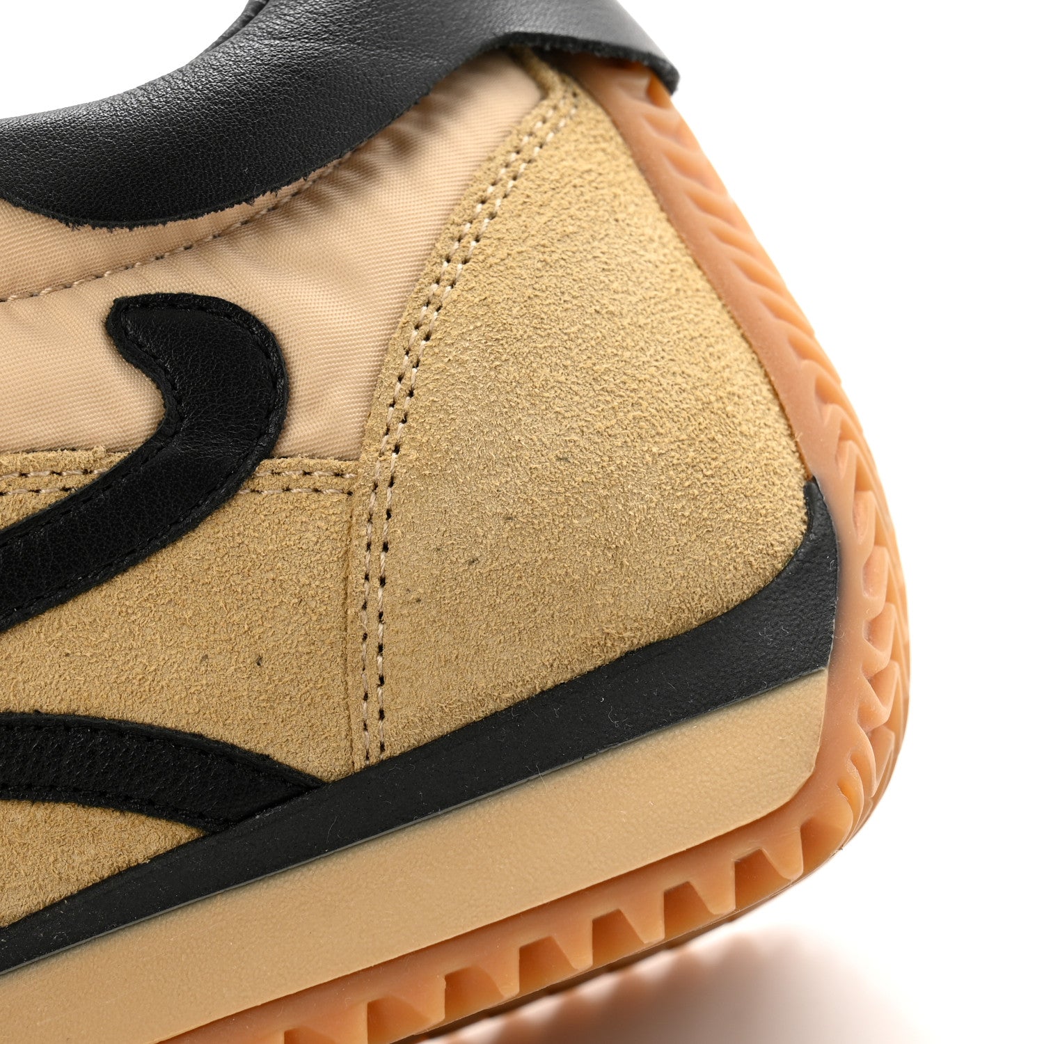 Loewe Nylon Suede Flow Runner Sneakers 40 Gold Black 11 of 12