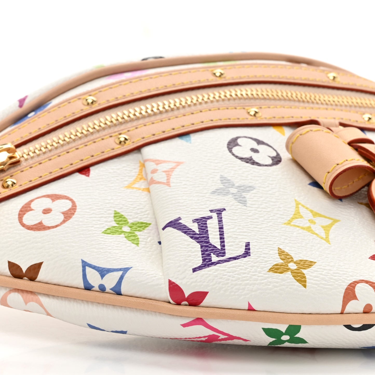 LV X TM Monogram Multicolor High Rise Bumbag White