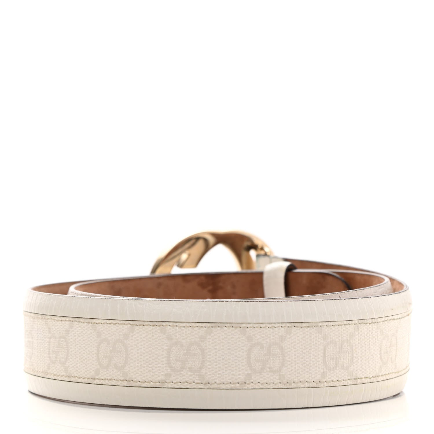 Gucci Guccissima Interlocking G Belt 85 34 Off White 2 of 11