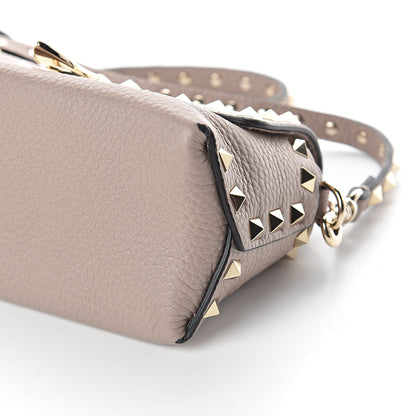 Valentino Garavani Pebbled Calfskin Mini Rockstud Crossbody Bag Poudre 8 of 8