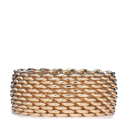 Tiffany 18K Yellow Gold Wide Somerset Mesh Ring 55 7.25 1 of 4