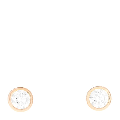 Tiffany 18K Rose Gold Diamond .66ctw Elsa Peretti Diamonds By The Yard Earrings 1 of 5