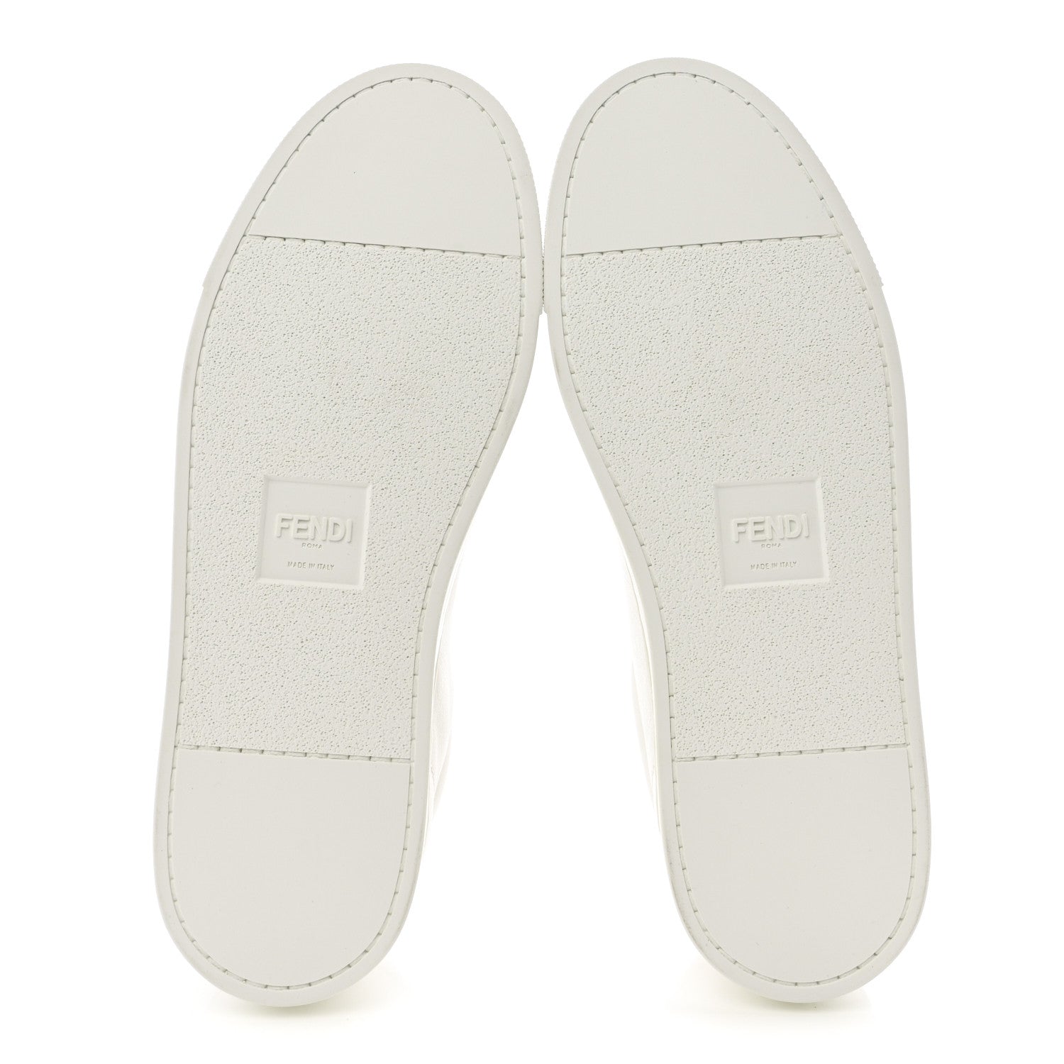 Fendi Vitello Karligraphy Embossed Womens Low Top Sneakers 36.5 White 6 of 10