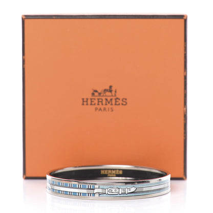 Hermes Enamel Printed Narrow Buckle Bracelet 65 7 of 7