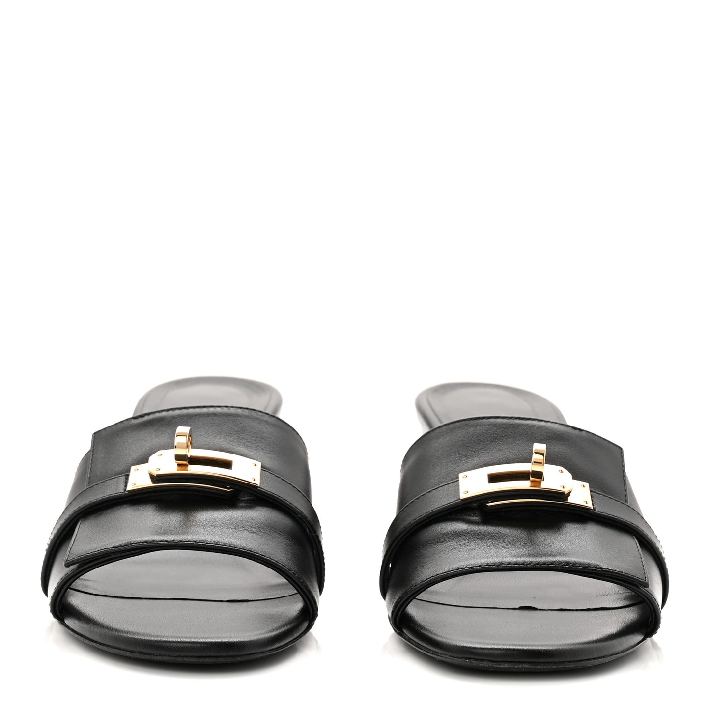Calfskin Gigi 50 Sandals 38 Black