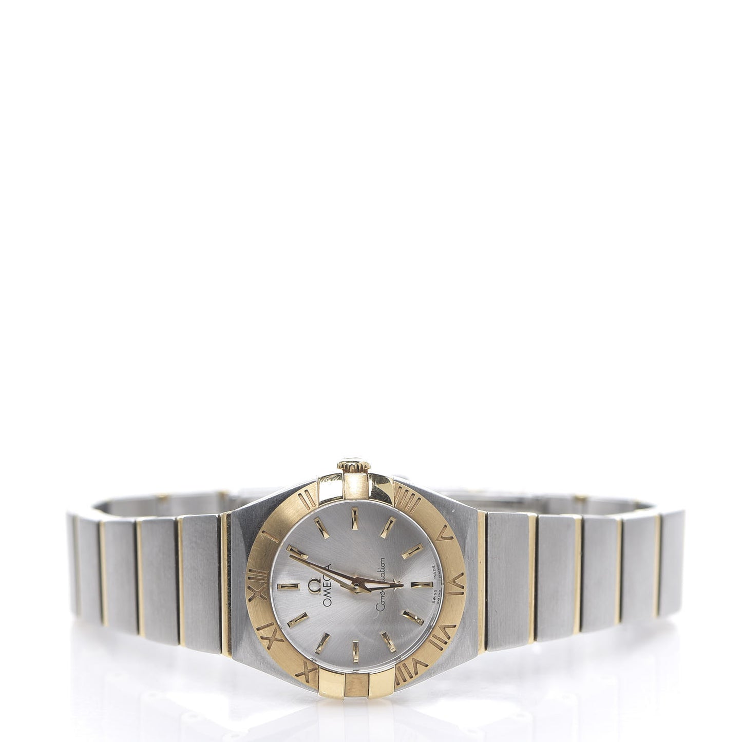 Stainless Steel 18K Yellow Gold 24mm Constellation Quartz Watch 123.20.24.60.02.002
