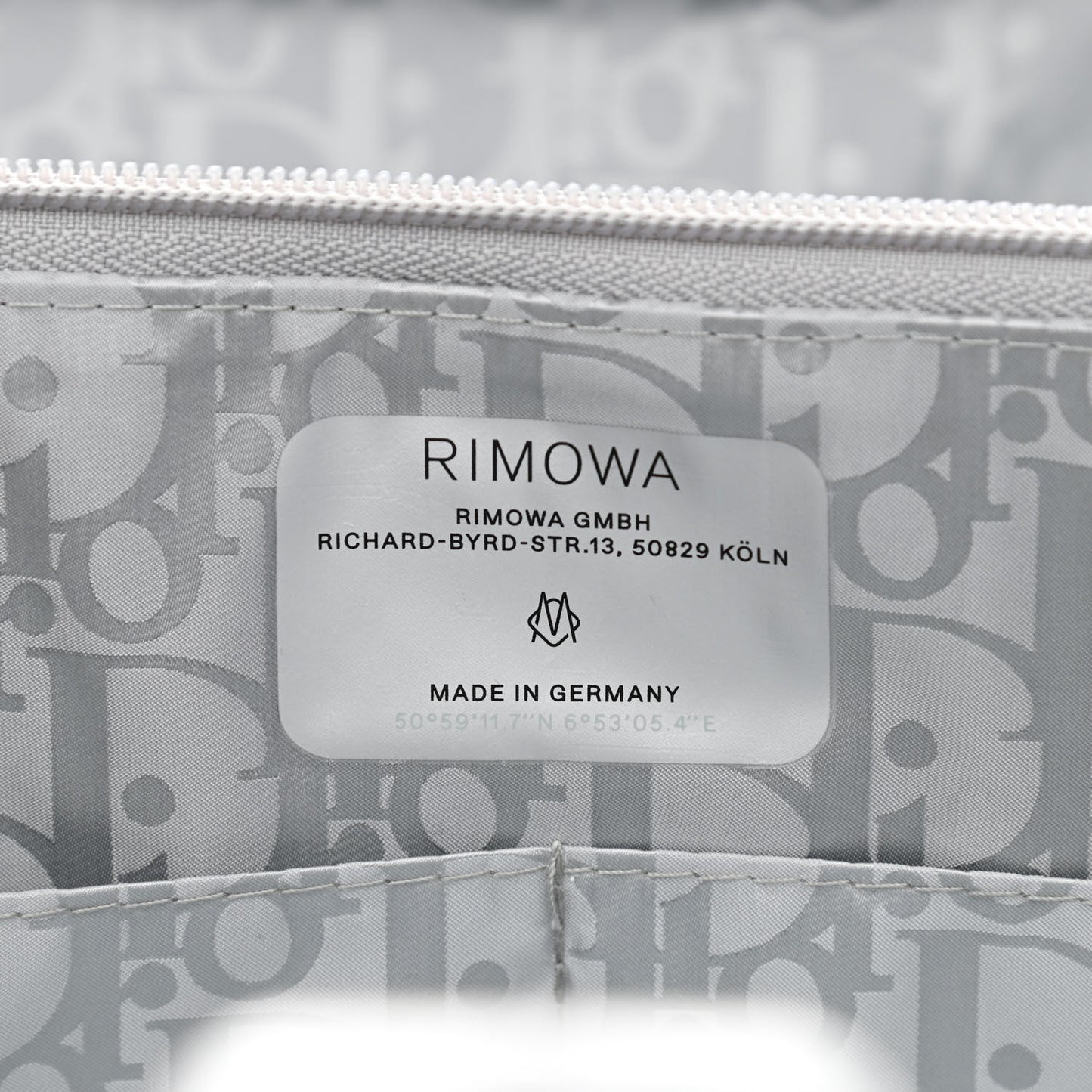 X RIMOWA Aluminum Oblique Hand Case Grey