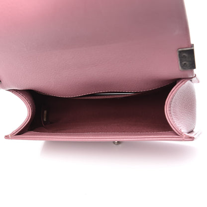 Chanel Goatskin Quilted Patent Small Duo Boy Flap Pink 5 of 11