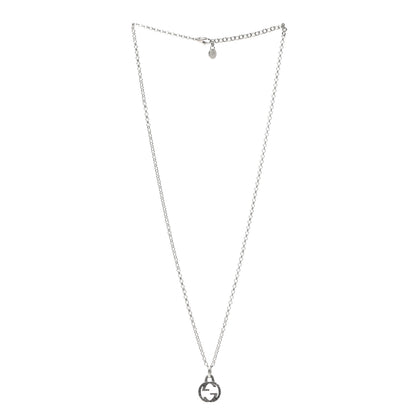 Gucci Sterling Silver Interlocking G Pendant Necklace 3 of 5