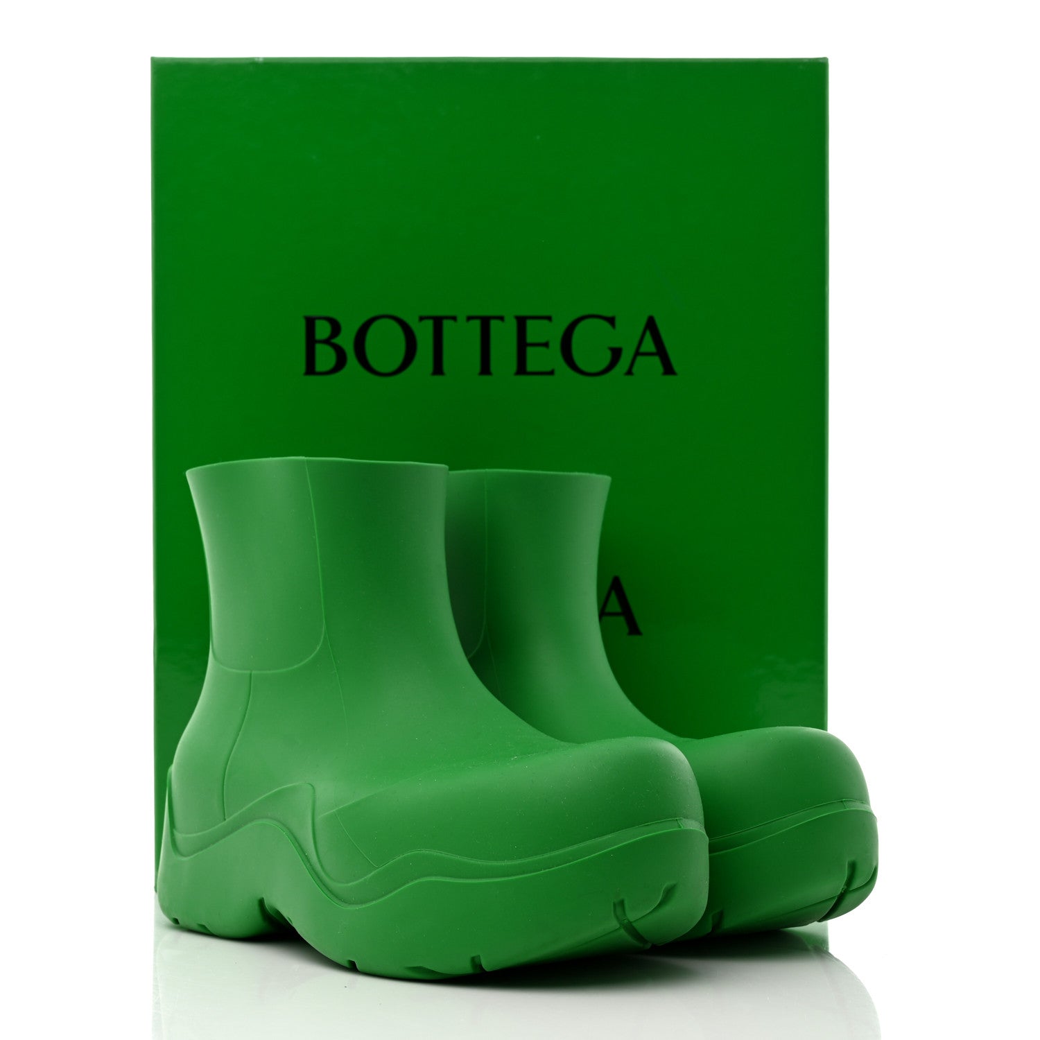 Bottega Veneta Rubber Puddle Ankle Boots 38 Grass 8 of 8
