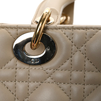 Christian Dior Lambskin Cannage Small My ABCDior Lady Dior Beige 12 of 12