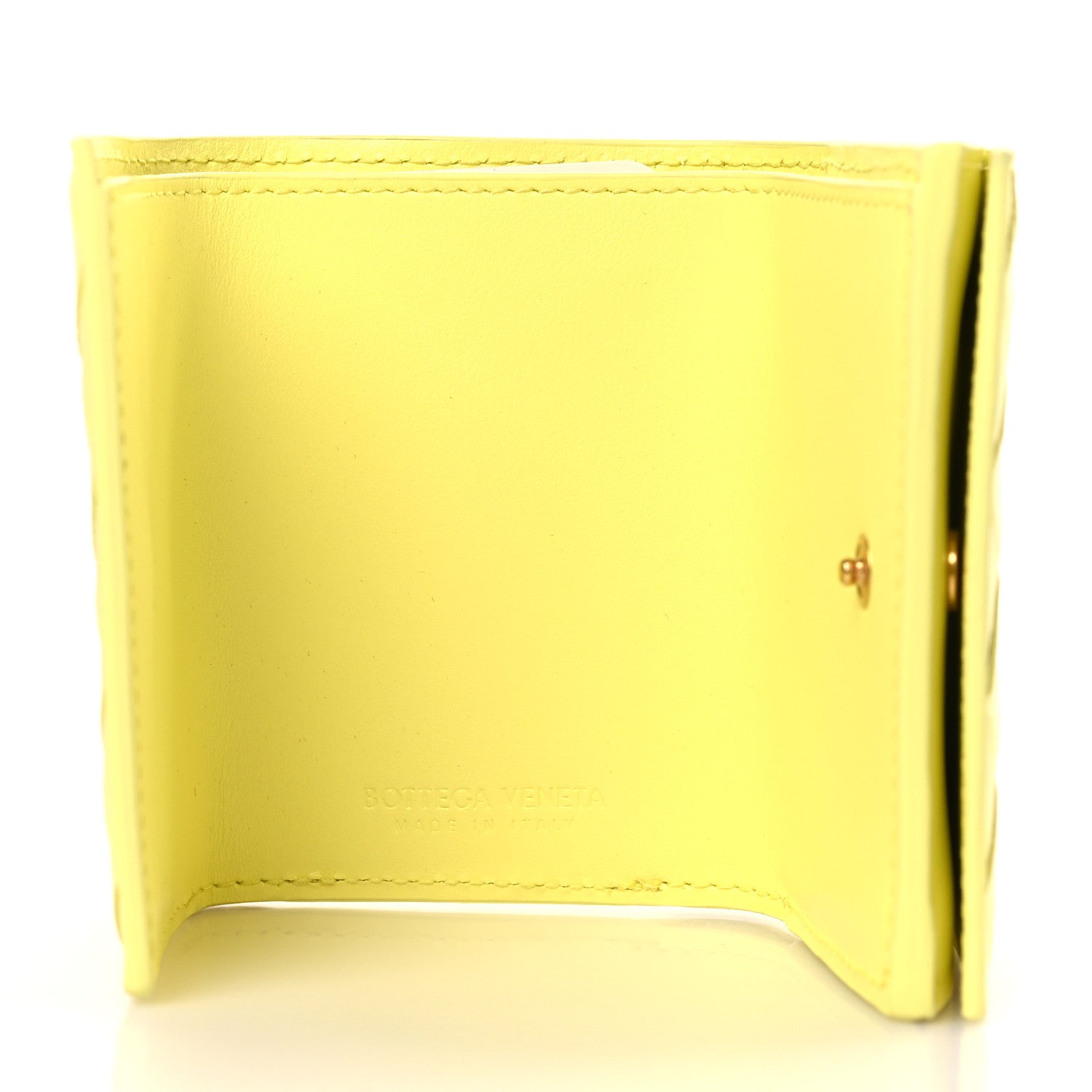 Bottega Veneta Nappa Intrecciato Tri-fold Wallet Yellow 5 of 6
