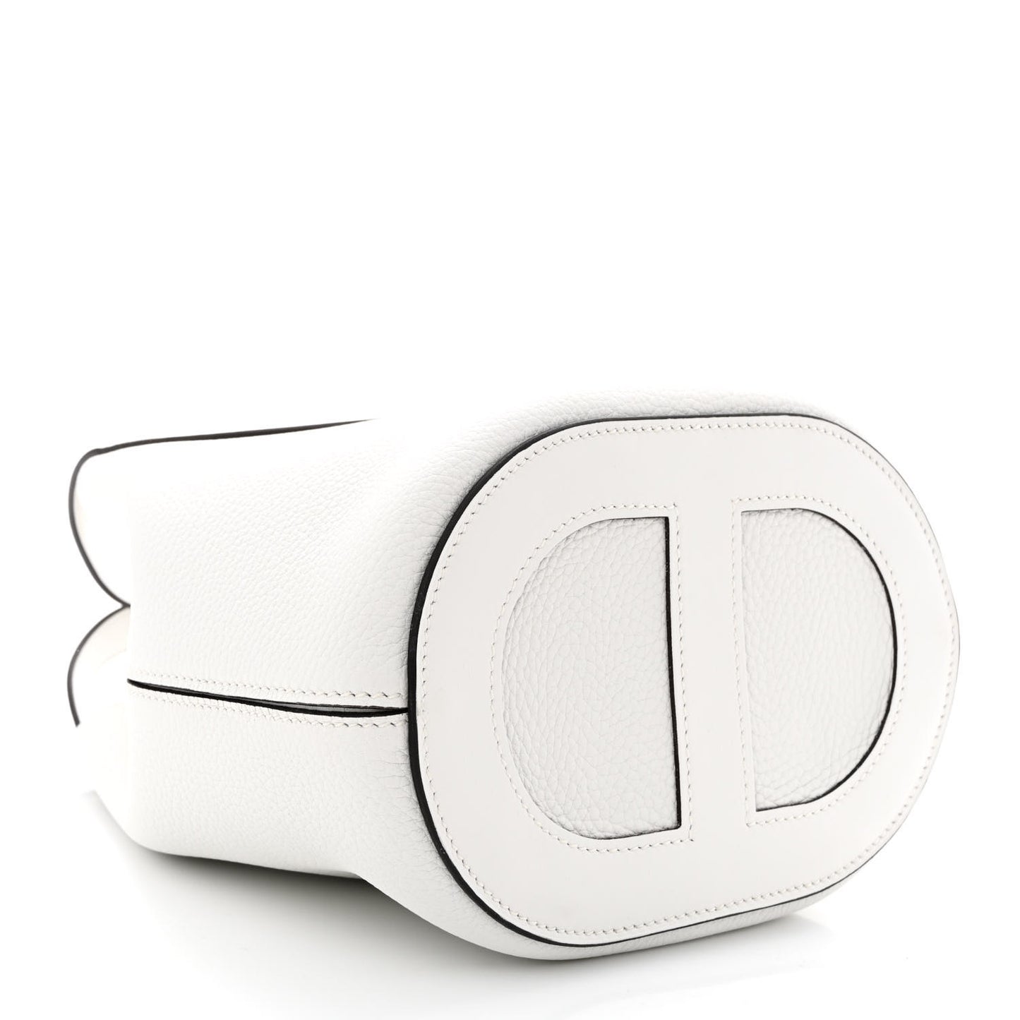 Taurillon Clemence Swift In-The-Loop 18 Bag New White