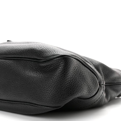 Gucci Calfskin Medium New Jackie Shoulder Bag Black 9 of 10