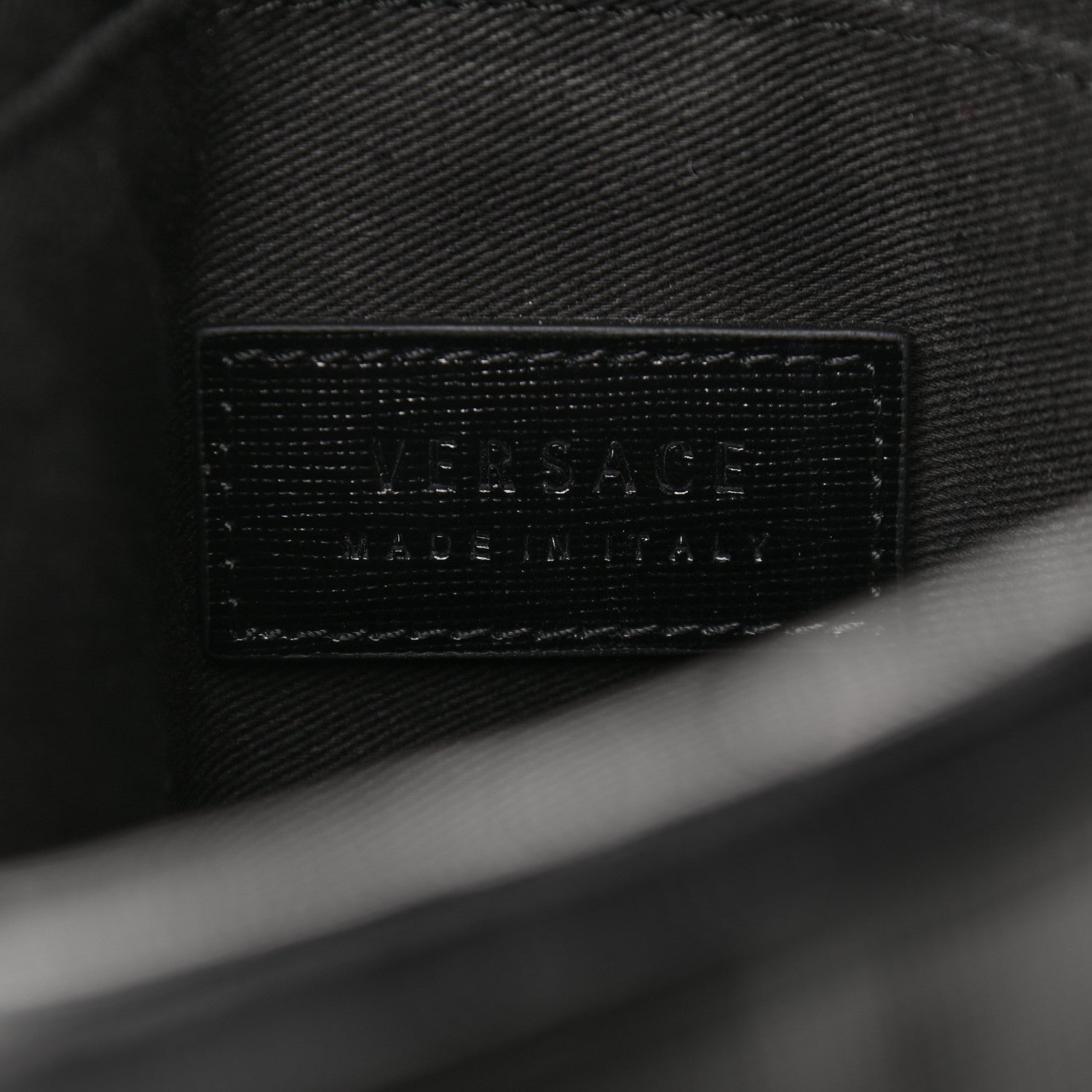 Versace Calfskin Messenger Bag Black 6 of 9
