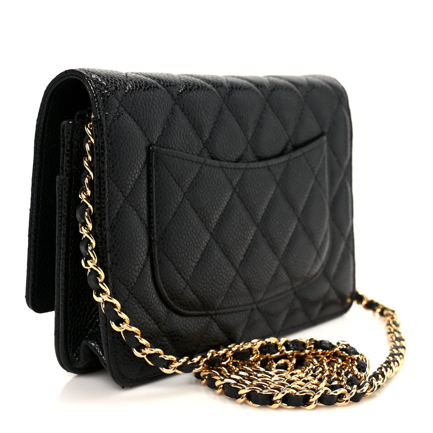 Chanel Caviar Quilted Wallet on Chain WOC Black 2 of 11
