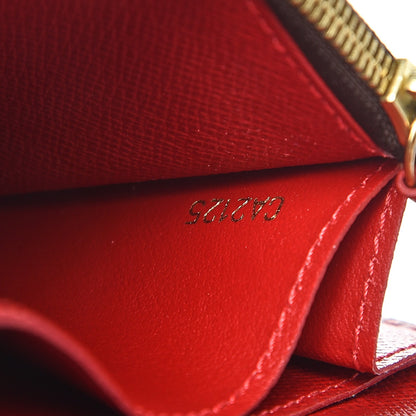 Louis Vuitton Damier Ebene Caissa Wallet Cherry 8 of 10