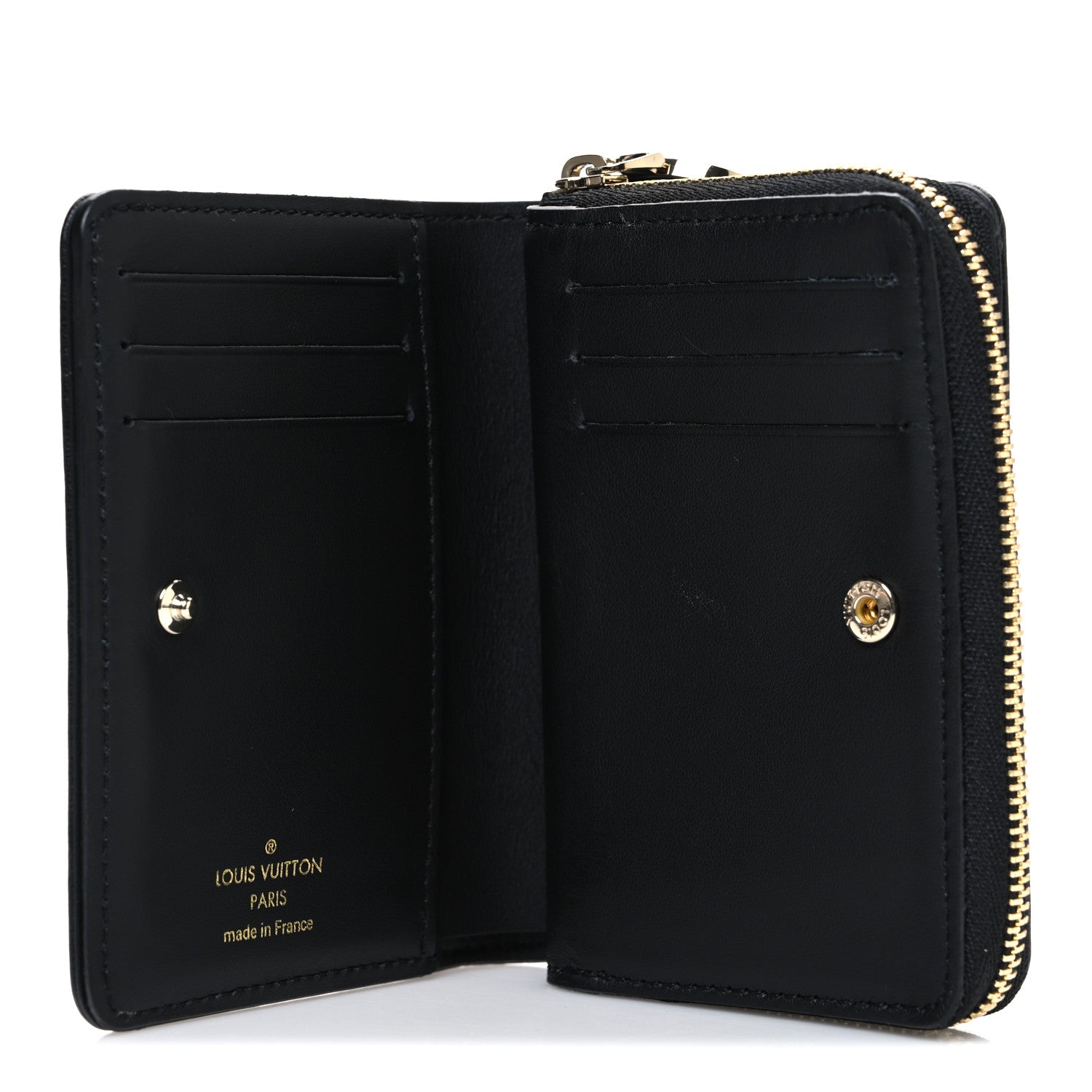 Louis Vuitton Lambskin Embossed Monogram LV Ski Lou Coussin Wallet Black Pink 5 of 6