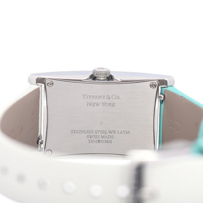 Tiffany Stainless Steel Calfskin 22mm East West 2-Hand Quartz Watch Tiffany Blue 4 of 4
