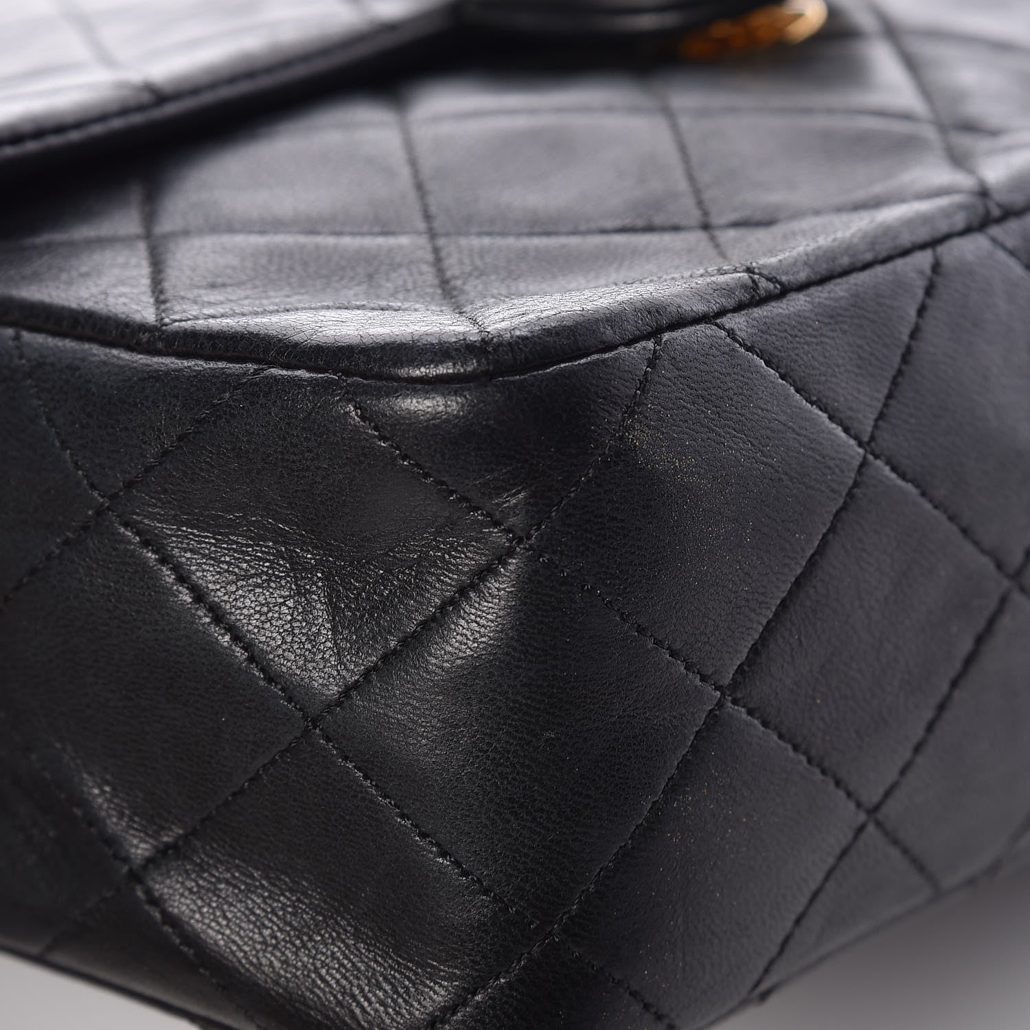 Chanel Lambskin Quilted Mini Square Flap Bag Black 11 of 14