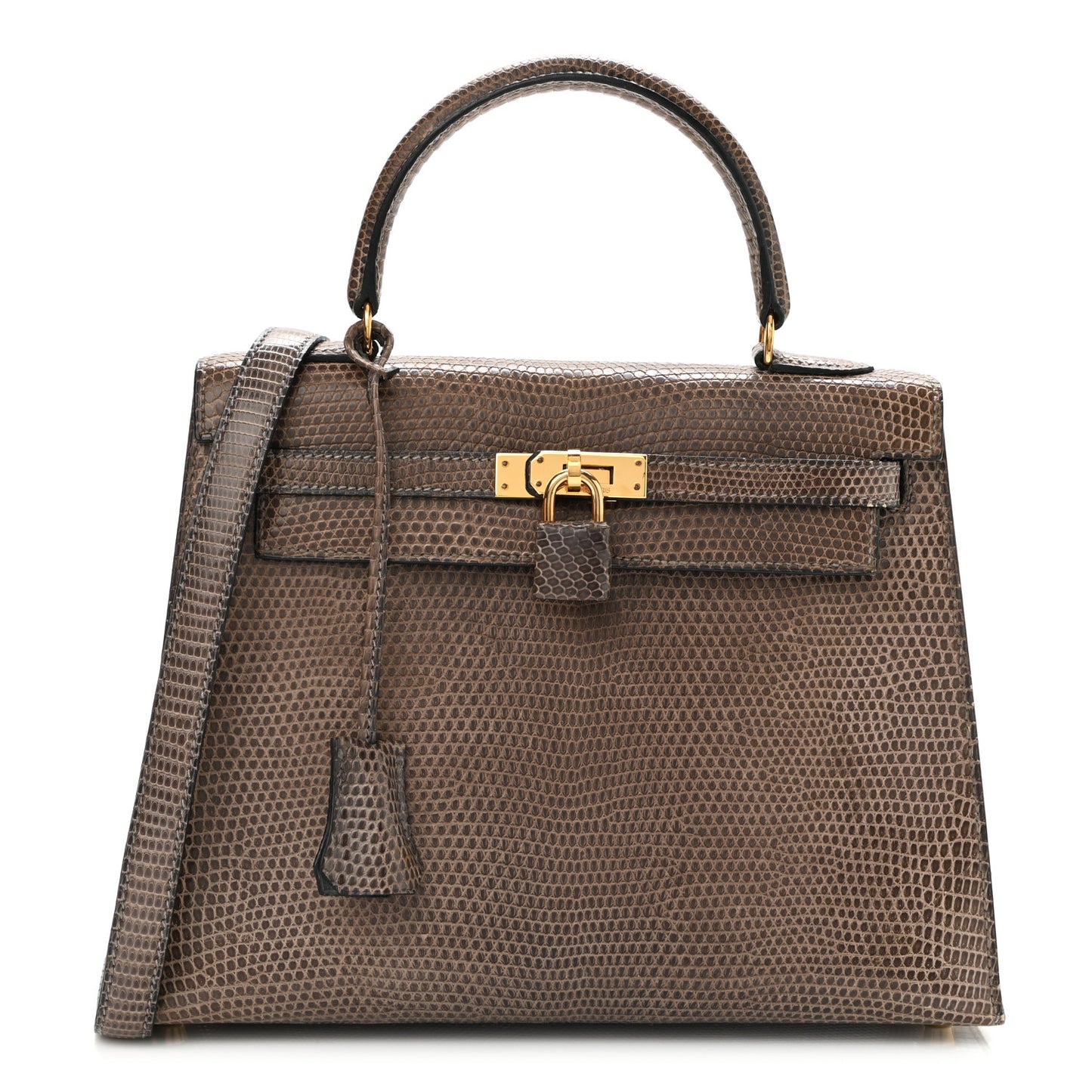Lizard Niloticus Kelly Sellier 25 Gris Fonce