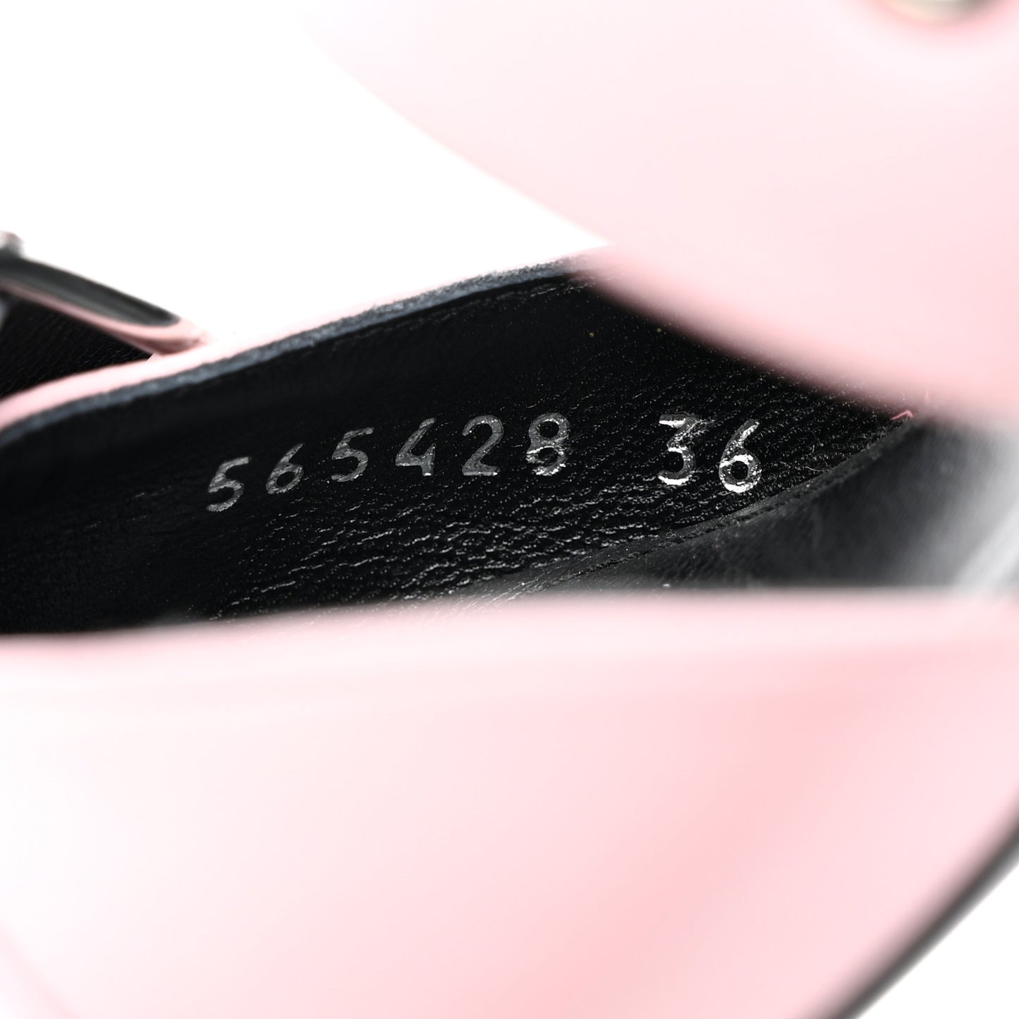 Shiny Calfskin Belt 40mm Mules 36 Pink