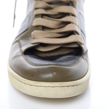 Saint Laurent Calfskin Court Classic SL/10H High Top Sneakers 44 Olive Black 12 of 13
