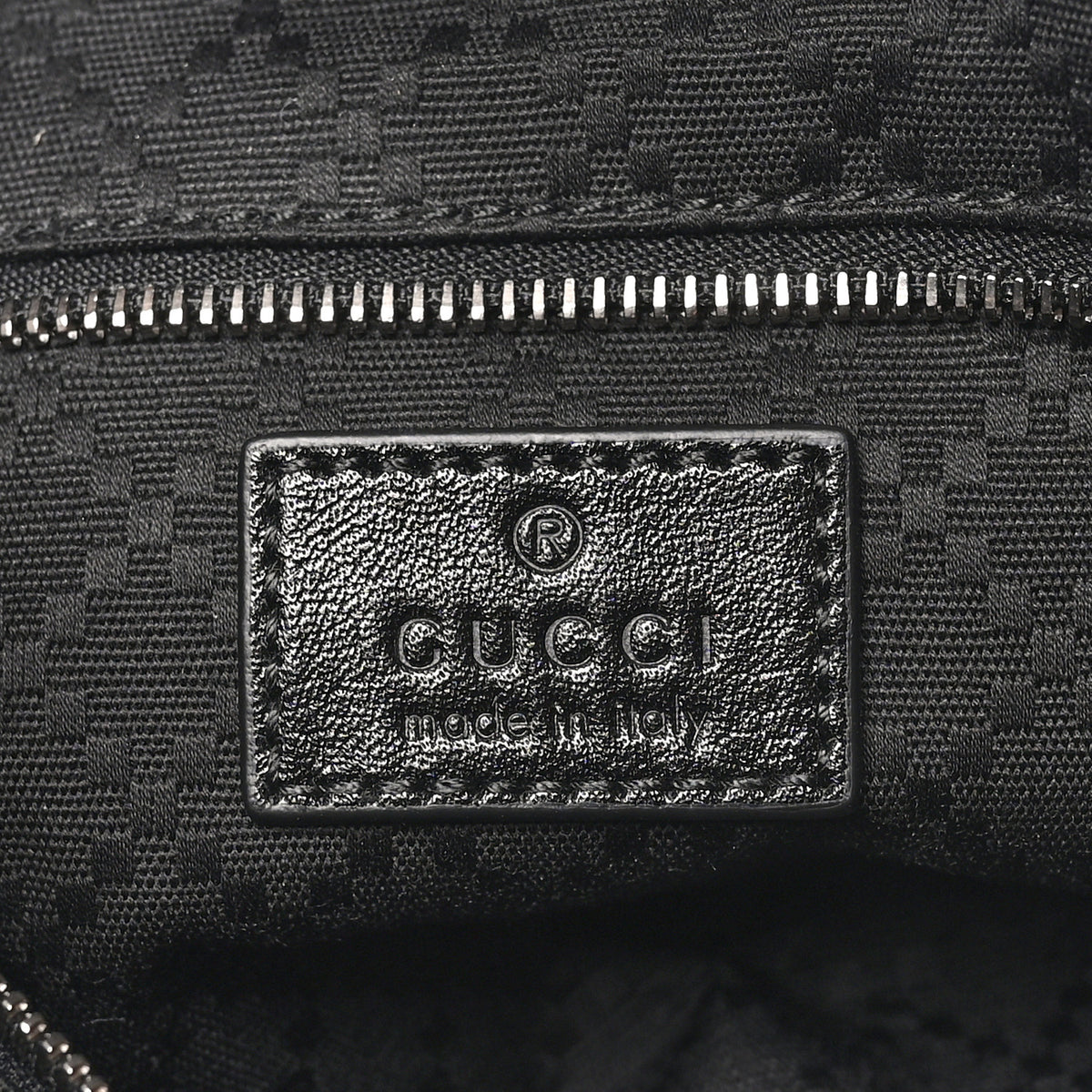 Gucci Calfskin Web Small Lunetta Crossbody Bag  Black 6 of 10