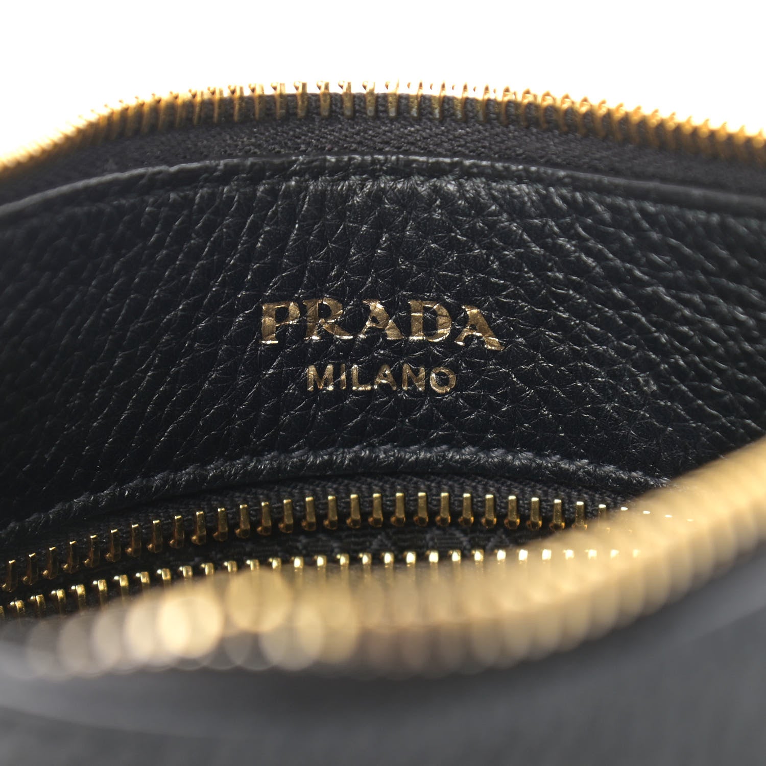 Prada Vitello Phenix Zippered Messenger Hobo Black 6 of 10