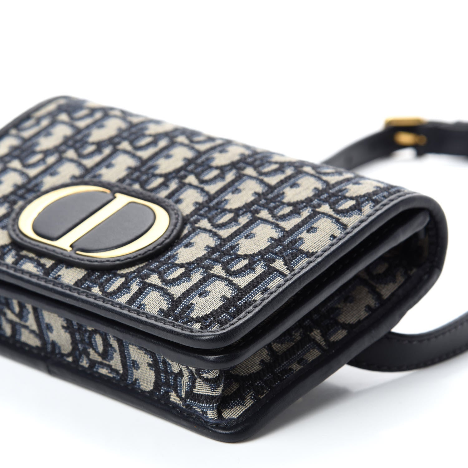 Christian Dior Oblique 30 Montaigne 2-In-1 Pouch Blue 8 of 10