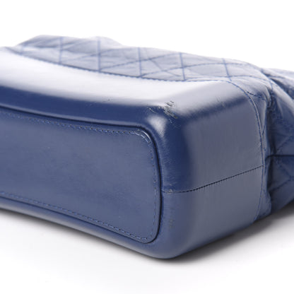 Chanel Aged Calfskin Quilted Medium Gabrielle Hobo Blue 7 of 11