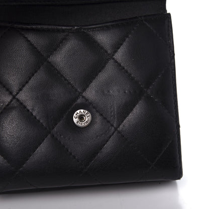 Chanel Lambskin Quilted Double Sided Wallet Black 13 of 14