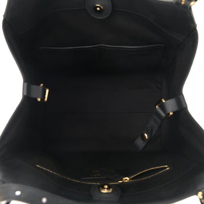 Burberry Grainy Calfskin House Check Small Canterbury Tote Black 5 of 10