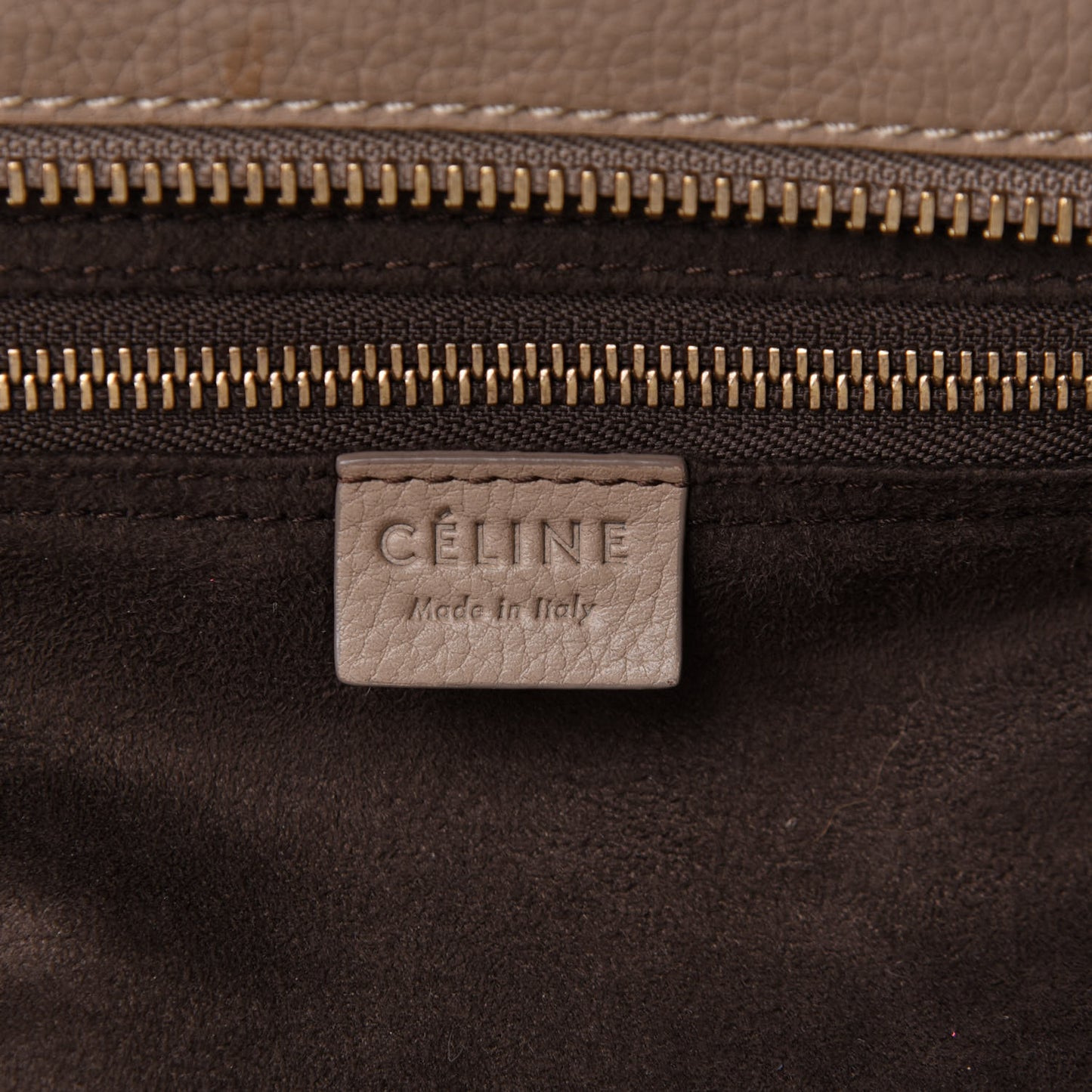 Drummed Calfskin Micro Luggage Souris