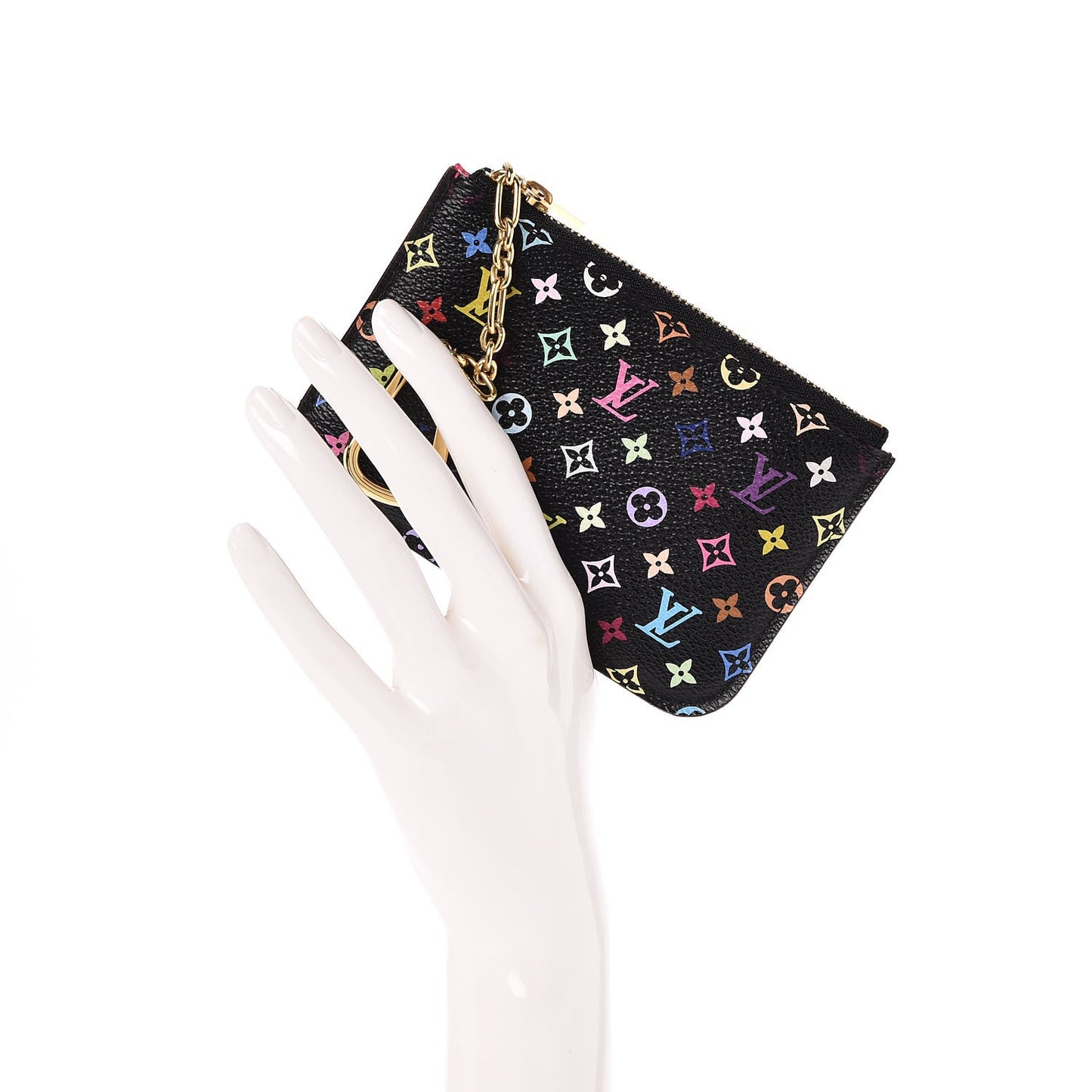 Monogram Multicolor Key Pouch Black Grenade